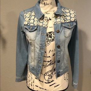 White washed jean jacket